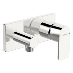 Hansa Stela Einhebel-Fertigset für Brause-Batterie, Rosette eckig, Chrom, 44569573... HANSA-44569573 4057304015281 (Abb. 1)