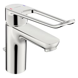 Hansa Clinica Einhebel Waschtischbatterie, Bügel-/Bedienhebel lang, Ausladung 114mm, DN... HANSA-45012185 4057304018886 (Abb. 1)
