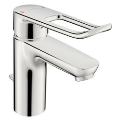 Hansa Clinica Einhebel-Waschtischbatterie, Bügelhebel lang, Ausladung 114mm, Zugstangen... HANSA-45012186 4057304010552 (Abb. 1)