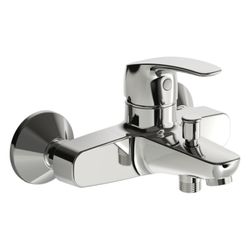 Hansa Pinto Einhebel-Wannenfüll- und Brausebatterie, Ausladung 166mm, DN 15, Chrom, 451... HANSA-45112183 4057304003219 (Abb. 1)