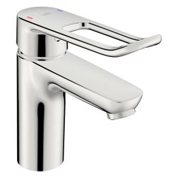 Hansa Care Einhebel-Waschtischbatterie, Bügelhebel, Bedienhebel lang, Ausladung 114mm, ... HANSA-46022286 4057304015625 (Abb. 1)