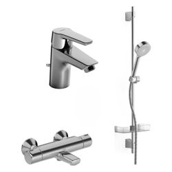 Hansa Polo Badezimmer Armaturen Paket 4652 DN15 Chrom... HANSA-46520090 4057304010163 (Abb. 1)