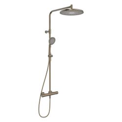 Hansa Aurelia Regenbrause-Duscharmatur, Wandmontage, Thermostat, 3-strahlig, Bronze g... HANSA-4719910381 4057304021572 (Abb. 1)