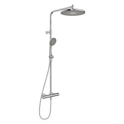 Hansa Aurelia Regenbrause-Duscharmatur, Wandmontage, Thermostat, 3-strahlig, Chrom, 471... HANSA-47199103 4057304020650 (Abb. 1)