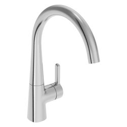 Hansa Designo Style Einhebel-Küchenarmatur, Standmontage, Cascade Strahlregler, Stahl... HANSA-5101228380 4057304020223 (Abb. 1)