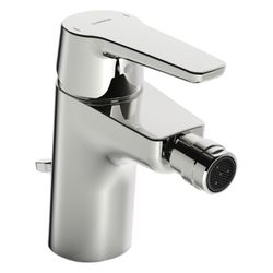 Hansa Polo Einhebel-Bidetbatterie, Zugstangen-Ablaufgarnitur Ausladung 106mm, DN 15, Ch... HANSA-51433293 4057304004018 (Abb. 1)