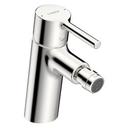 Hansa Vantis Einhebel-Bidetbatterie, Ablaufgarnitur mit Zugstange Ausladung 113mm, Chro... HANSA-52432267 4057304017254 (Abb. 1)