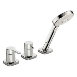 Hansa Designo Einhebelmischer Fertigmontageset für Wanne/Brause Style 5325 Rosette soft... HANSA-53259083 4057304007002 (Abb. 1)