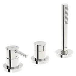 Hansa Vantis Style Einhebel-Fertigmontageset für Wanne/Brause, Rosette rund, 1-strahlig... HANSA-54709007 4057304017537 (Abb. 1)