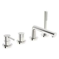 Hansa Vantis Style Einhebel-Fertigmontageset für Wanne/Brause, Rosette rund, 1-strahlig... HANSA-54719007 4057304017544 (Abb. 1)