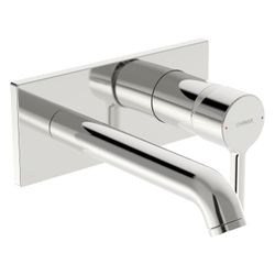 Hansa Vantis Style Einhebel-Waschtischarmatur, Wandmontage, Fertigmontageset, Rosette e... HANSA-54802137 4057304022357 (Abb. 1)