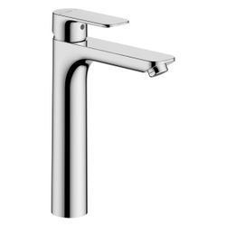 Hansa Basic Einhebelmischer Waschtischarmaturen hoch, Ausladung 150mm, DN 15, Chrom, 55... HANSA-55472203 4057304019043 (Abb. 1)
