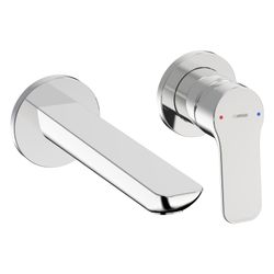 Hansa Basic Einhebelmischer Fertigset für Waschtisch-Batterie 5560 Ausladung 185mm Chro... HANSA-55602103 4057304019036 (Abb. 1)