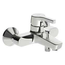 Hansa Paleno Einhebel-Wannen- und Brausearmatur, Wandmontage, DN 15, Ausladung 164mm, m... HANSA-56452103 4057304012235 (Abb. 1)
