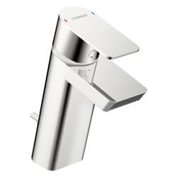 Hansa Stela Einhebel-Waschtischbatterie, Ablaufgarnitur mit Zugstange, Ausladung 144mm,... HANSA-57092273 4057304015175 (Abb. 1)
