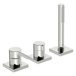 Hansa Loft Einhebelmischer Fertigmontageset für Wanne/Brause 5779 Rosette eckig 1-strah... HANSA-57799483 4057304014574 (Abb. 1)