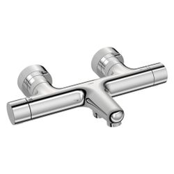 Hansa Prisma Wannen- und Brausearmatur Wandmontage Thermostat, 180mm Ausladung, Chrom, ... HANSA-58102301 4057304020599 (Abb. 1)