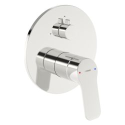 Hansa Basic Einhebel-Wannen- und Brausearmatur, Unterputz, mit Drehumsteller, Rosette r... HANSA-80559023 4057304022746 (Abb. 1)