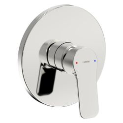 Hansa Basic Einhebelmischer Fertigset für Brause-Batterie 8056 Rosette rund Chrom... HANSA-80569003 4057304019142 (Abb. 1)