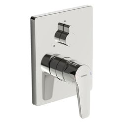 Hansa Polo Einhebelmischer Fertigmontageset für Wanne/Brause 8060 Rosette eckig Chrom... HANSA-80609093 4057304003813 (Abb. 1)