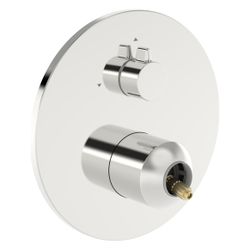 Hansa Fertigmontageset für zwei Abgänge, Wandmontage, Einhebelmischer, Rosette rund, Ch... HANSA-82609020 4057304024528 (Abb. 1)