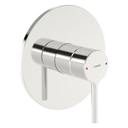 Hansa Vantis Einhebel-Duscharmatur Wandmontage, Fertigmontageset, Rosette rund, Chrom, ... HANSA-82619027 4057304022838 (Abb. 1)