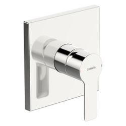 Hansa Ligna Einhebelmischer Fertigmontageset für Brausebatterie 8387 Rosette eckig Chro... HANSA-83879513 4015474278875 (Abb. 1)