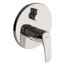 Hansa Pinto Einhebelmischer Fertigmontageset für Wanne/Brause 8526 Rosette rund Chrom... HANSA-85269183 4057304003844 (Abb. 1)