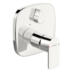 Hansa Stela Einhebelmischer Fertigmontageset für Wanne/Brause 8784 Rosette soft edge Ch... HANSA-87849173 4057304015274 (Abb. 1)