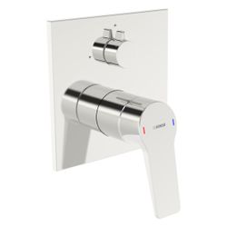 Hansa Twist Einhebel-Wannen- und Brausearmatur, Unterputz, Fertigmontageset, Rosette ec... HANSA-89849023 4057304023019 (Abb. 1)
