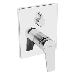 Hansa Twist Einhebelmischer Fertigmontageset für Wanne/Brause 8984 Rosette eckig Chrom... HANSA-89849083 4015474285606 (Abb. 1)