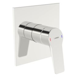 Hansa Twist Einhebel-Duscharmatur, Wandmontage, Rosette eckig, Chrom, 89859023... HANSA-89859023 4057304023026 (Abb. 1)