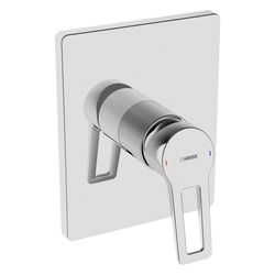 Hansa Twist Einhebelmischer Fertigmontageset für Brausebatterie 8985 Rosette eckig Büge... HANSA-89859085 4015474285569 (Abb. 1)