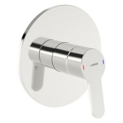 Hansa Primo Einhebel-Duscharmatur, Wandmontage, mit Temperaturbegrenzer, Rosette rund, ... HANSA-89919023 4057304023064 (Abb. 1)