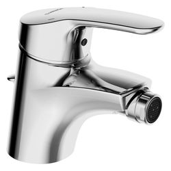 Hansa Mix Einhebel-Bidetbatterie, Zugstangen-Ablaufgarnitur Ausladung 113mm, DN 15, Chr... HANSA-01063283 4015474271302 (Abb. 1)