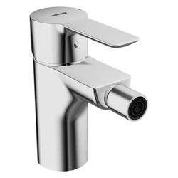 Hansa Ligna Einhebelmischer Bidetbatterie, Zugstangen-Ablaufgarnitur, Ausladung 100mm, ... HANSA-06063203 4015474248090 (Abb. 1)