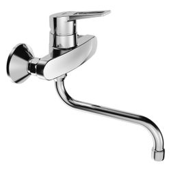 Hansa Twist Einhebelmischer Küchenarmatur 0969 Bügelhebel Ausladung 232mm DN15 Chrom... HANSA-09692195 4015474269651 (Abb. 1)