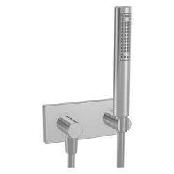 Hansa Living Handbrausegarnitur, Rosette eckig, Abgang rund, 1-strahlig, Chrom, 4443010... HANSA-44430100 4015474203464 (Abb. 1)