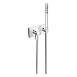 Hansa Living Handbrausegarnitur 4443 Rosetteeckig Abgang soft edge 1-strahlig Chrom... HANSA-44430170 4057304009211 (Abb. 1)