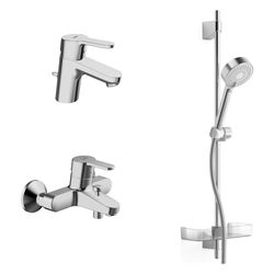 Hansa Primo Badezimmer Armaturen Paket, DN 15, Chrom, 49000000... HANSA-49000000 4015474262782 (Abb. 1)