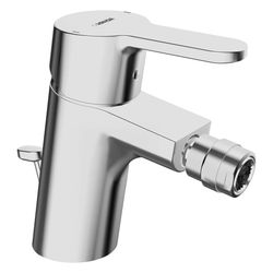 Hansa Primo Einhebel-Bidetbatterie, Zugstangen-Ablaufgarnitur, Ausladung 107mm, DN 15, ... HANSA-49433203 4015474254015 (Abb. 1)