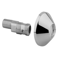 Hansa Excenteranschluss mit Absperrventil und Rosetten 1/2" x 3/4", Chrom, 59902034... HANSA-59902034 4015474052949 (Abb. 1)