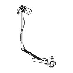 Hansa Fill Wannen-Zu- und Ablaufgarnitur Einbauset 0517 Chrom... HANSA-05170100 4015474043077 (Abb. 1)