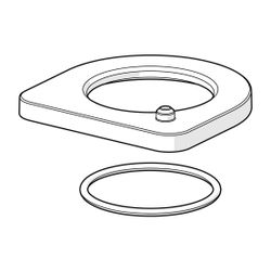 Hansa Rosette, Messing, Chrom, 1006394V... HANSA-1006394V 6414150098499 (Abb. 1)