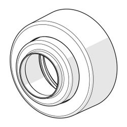 Hansa Rosette für Wasserhahn, Chrom, 1006473V... HANSA-1006473V 6414150096099 (Abb. 1)