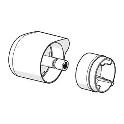 Hansa Absperrgriff, Chrom, 1006584V... HANSA-1006584V 6414150096136 (Abb. 1)