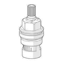 Hansa Keramik-Oberteil Oras Group, 1013679V, G 1/2"... HANSA-1013679V 6414150100468 (Abb. 1)