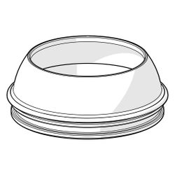 Hansa Abdeckkappe für Wasserhahn, Chrom, 1017136V... HANSA-1017136V 6414150103841 (Abb. 1)