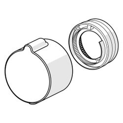 Hansa Temperatur-Wählgriff für Home, Matt-Schwarz, 1018457V-33... HANSA-1018457V-33 4057304022241 (Abb. 1)