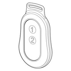 Hansa Fernbedienung, Bluetooth, 3V, IP 50, 290013... HANSA-290013 6414150103599 (Abb. 1)